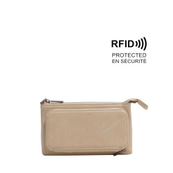 Anika Crossbody Wallet - Almond Milk 